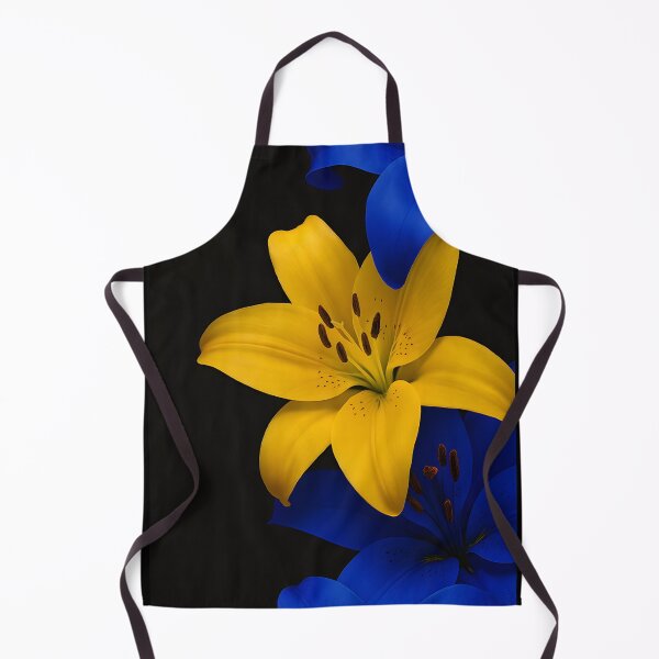 Item preview, Bosnian Lily Blue & Yellow Flower Design – Bosnia & Herzegovina Flag Colors designed and sold by emeffectstudios.