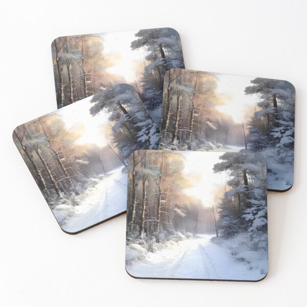 Item preview, Sunrise in a Winter Forest designed and sold by sid1802.