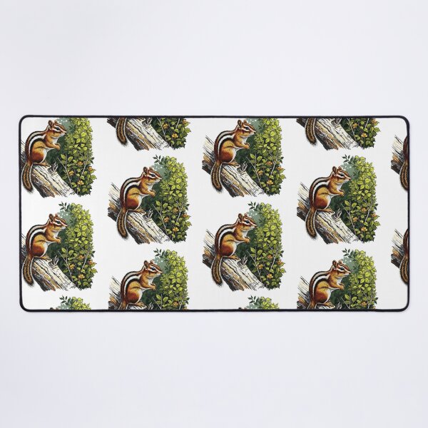 Item preview, Cute Chipmunk Climbing Tree Stump Nature designed and sold by TeeARTHY.