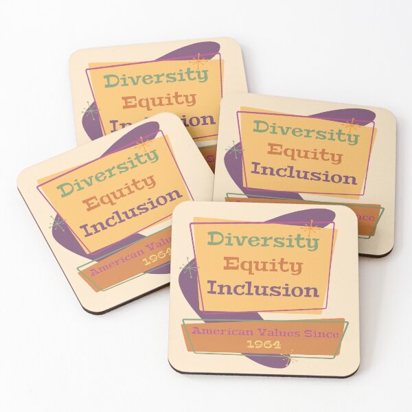 Artikelvorschau, Diversity Equity Inclusion; American Values Since 1964 T-Shirt (PGOR) entworfen und verkauft von Cairographics.