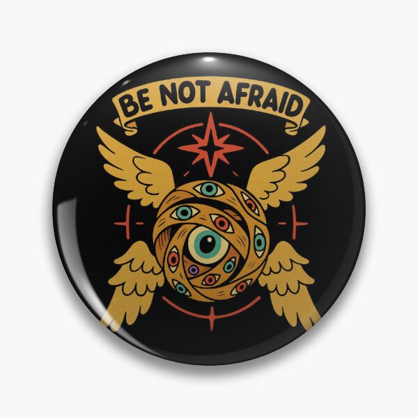 Item preview, Be Not Afraid — Vintage Retro Seraphim Ezekiel Wheel | Christian Art designed and sold by Blood Washed Apparel.