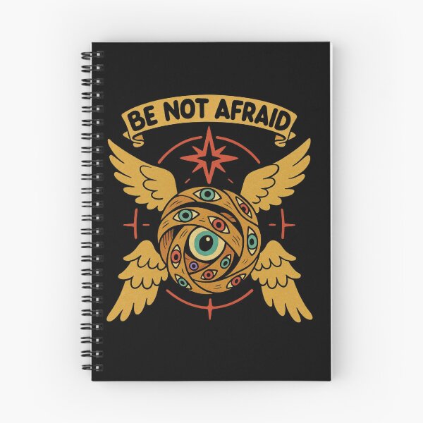 Item preview, Be Not Afraid — Vintage Retro Seraphim Ezekiel Wheel | Christian Art designed and sold by Blood Washed Apparel.