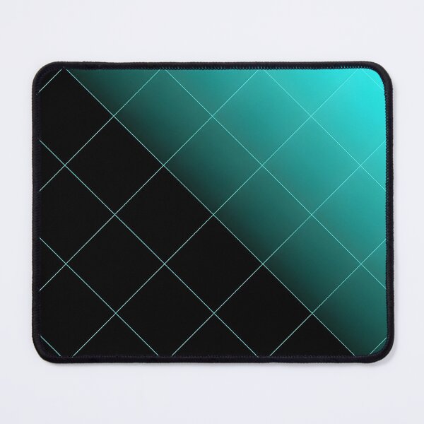 Item preview, Immersive Data Network Grid Abstract Art | Dynamic Neon Cyan and Deep Black Background designed and sold by Badis  Mardessi.