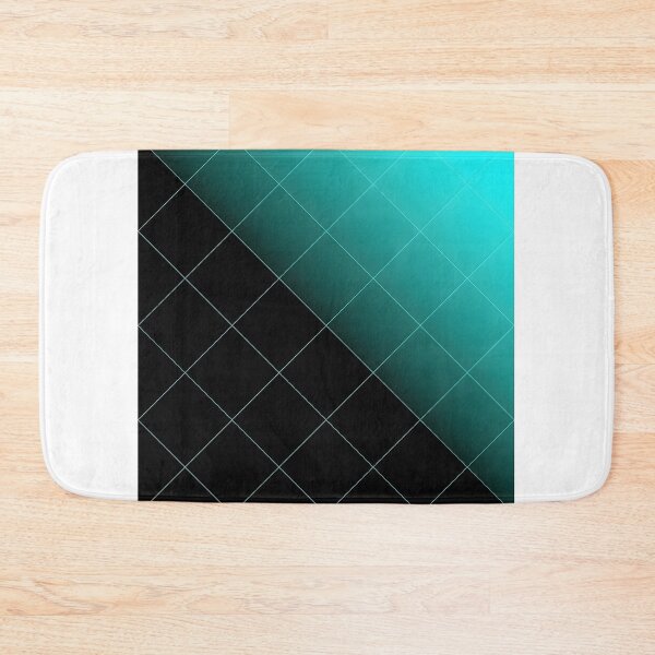 Item preview, Immersive Data Network Grid Abstract Art | Dynamic Neon Cyan and Deep Black Background designed and sold by Badis  Mardessi.
