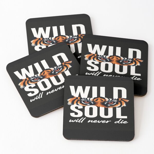 Item preview, Wild Soul Tiger Eyes Design – Fierce Inspirational Typography for Apparel, Posters & Stickers designed and sold by Bright Nest Studio.