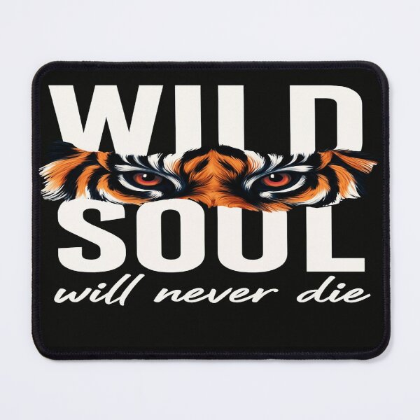 Item preview, Wild Soul Tiger Eyes Design – Fierce Inspirational Typography for Apparel, Posters & Stickers designed and sold by Bright Nest Studio.