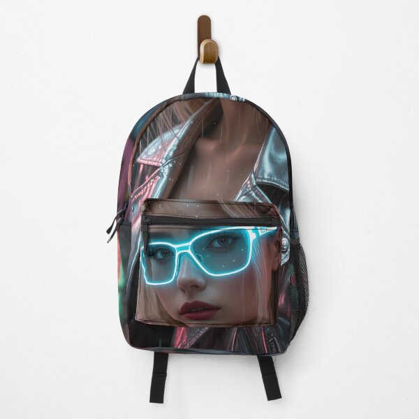 Item preview, Chrome Breeze — Neon Blue Glow designed and sold by ArtiQreate.