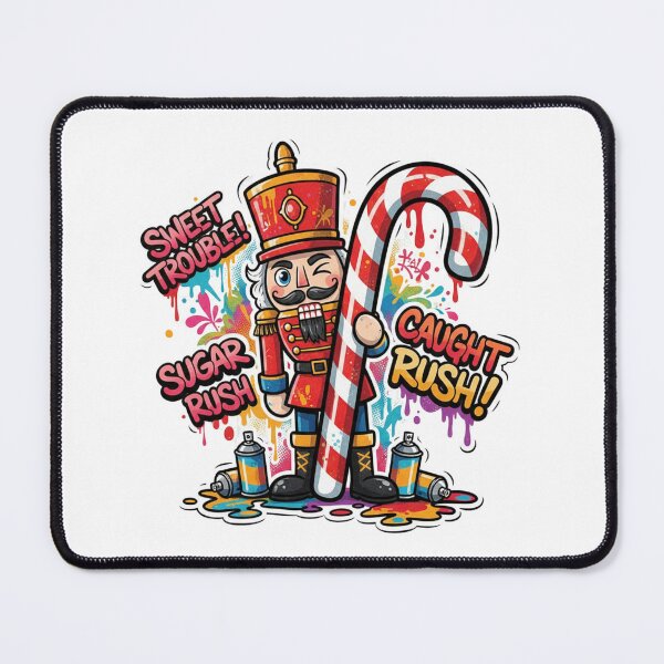 Item preview, Sugar Rush Nutcracker: Sweet Trouble Christmas Art designed and sold by MiszungART.