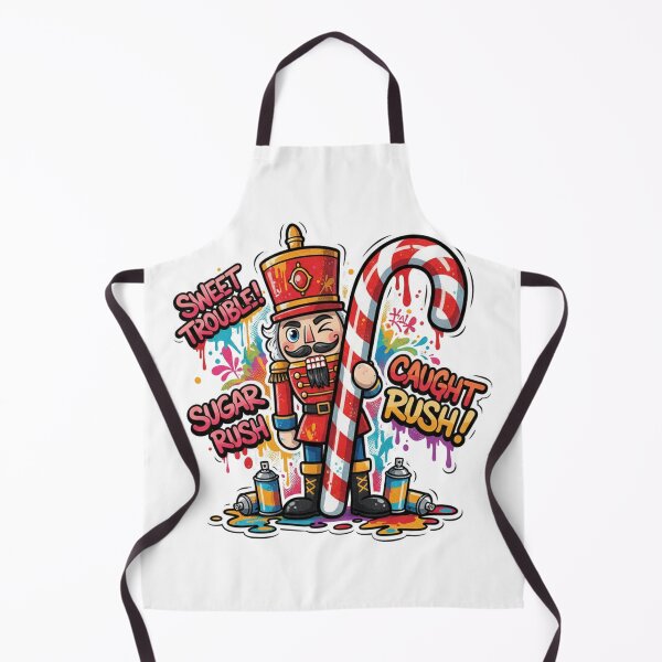 Item preview, Sugar Rush Nutcracker: Sweet Trouble Christmas Art designed and sold by MiszungART.