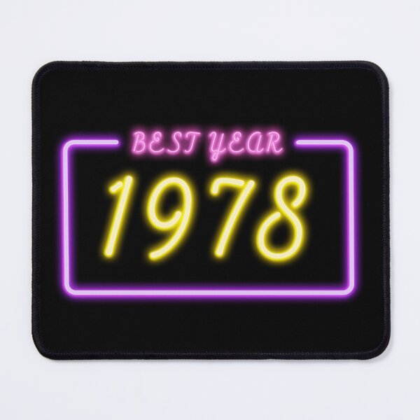Item preview, BEST YEAR 1978 Neon Retro Design designed and sold by ArchersBoutique.