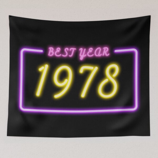 Item preview, BEST YEAR 1978 Neon Retro Design designed and sold by ArchersBoutique.