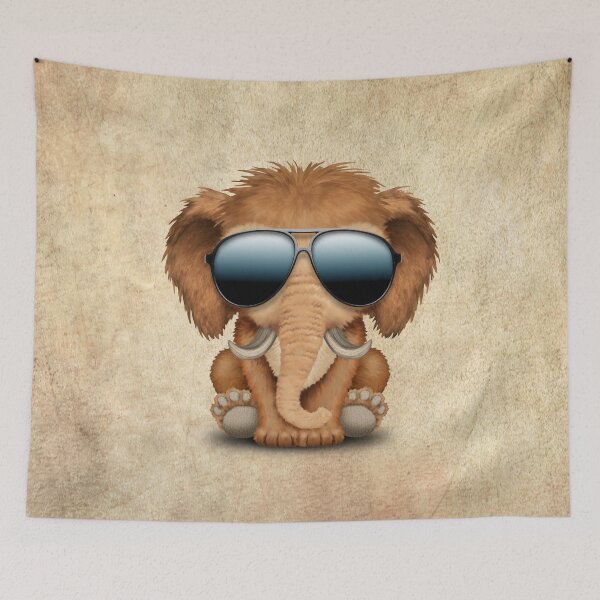 Item preview, Cool Baby Mammoth Wearing Sunglasses designed and sold by JeffBartels.