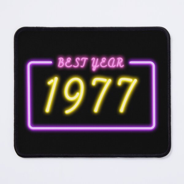 Item preview, BEST YEAR 1977 Neon Retro Design designed and sold by ArchersBoutique.