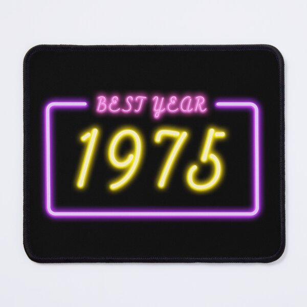 Item preview, BEST YEAR 1975 Neon Retro Design designed and sold by ArchersBoutique.