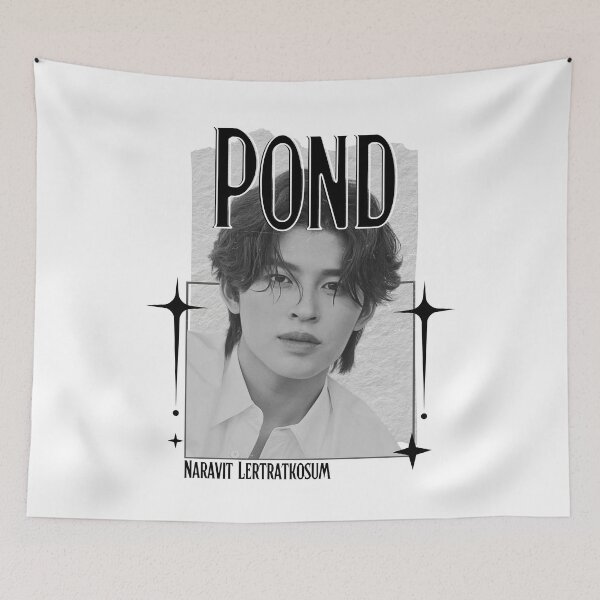 Item preview, Pond (Naravit Lertratkosum) Thailand Actor  Thai drama Entertainment Scrapbook Collage Cozy Y2K Vintage Design designed and sold by HELL0WBELLO.