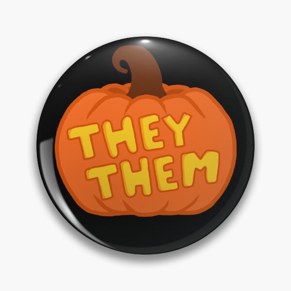 Item preview, They/them jack o' lantern pronouns designed and sold by WhatAFun-Gi.