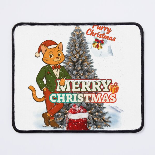 Item preview, Purry Christmas – Festive Cat Holiday Art designed and sold by Mars.Pen.Studio.