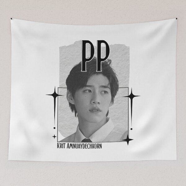 Item preview, PP (Krit Amnuaydechkorn) Thailand Actor Thai drama Entertainment Scrapbook Collage Cozy Y2K Vintage Design designed and sold by HELL0WBELLO.