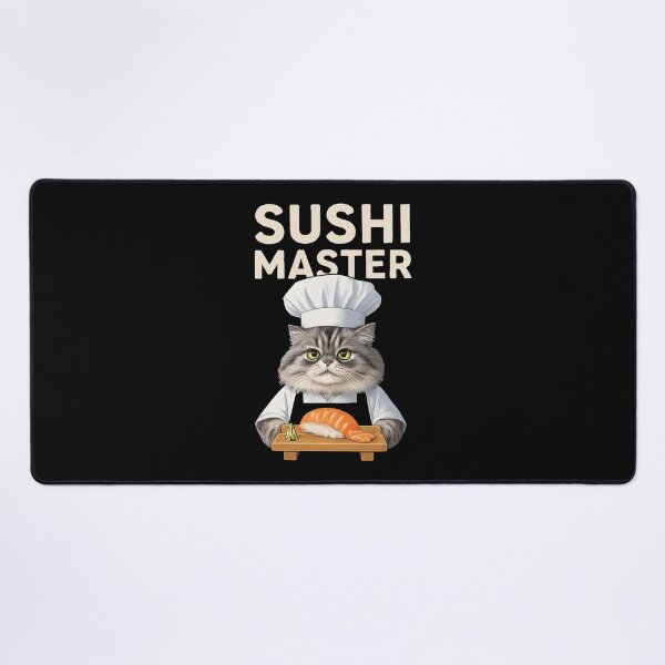 Item preview, Sushi Master Cat. Cute Chef Cat Japanese Sushi Lover Design designed and sold by Bliss Find And Design.