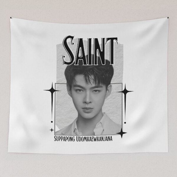 Item preview, Saint (Suppapong Udomkaewkanjana) Thailand Actor  Thai drama Entertainment Scrapbook Collage Cozy Y2K Vintage Design designed and sold by HELL0WBELLO.