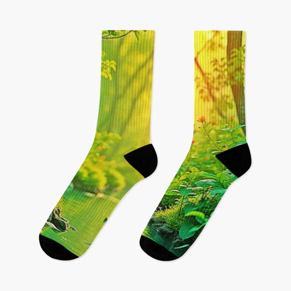 Item preview, Golden Forest Stream Peaceful Art designed and sold by Health And Fitness Posts e-Store.