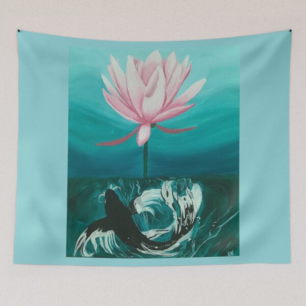 Item preview, The Lotus Swims in the Koi's Blossom designed and sold by EmeraldNieves.