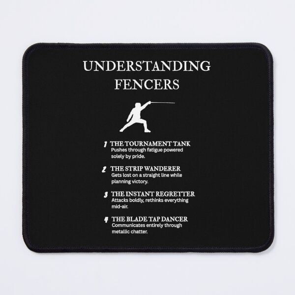 Item preview, Fencing Humor Apparel – Witty Insight for Sword Athletes – Black designed and sold by PsyFlow35.