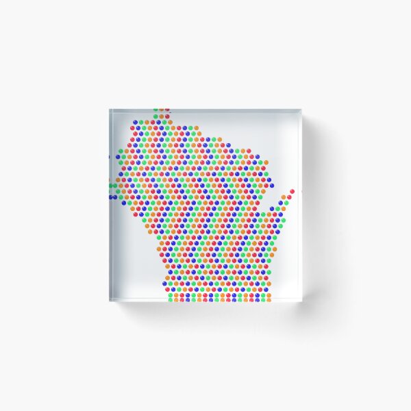 Item preview, Multicolored Rhinestone Wisconsin designed and sold by TheIconSmith.