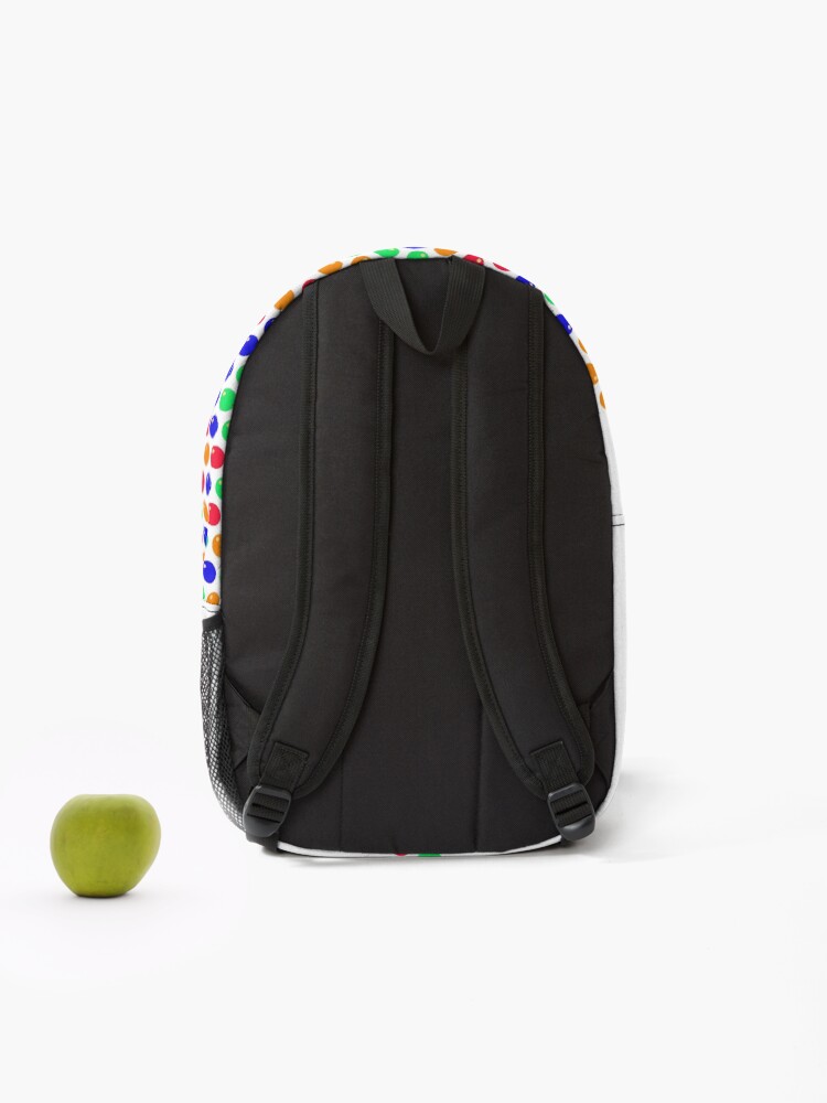 Thumbnail 2 of 3, Backpack, Multicolored Rhinestone Wisconsin designed and sold by TheIconSmith.