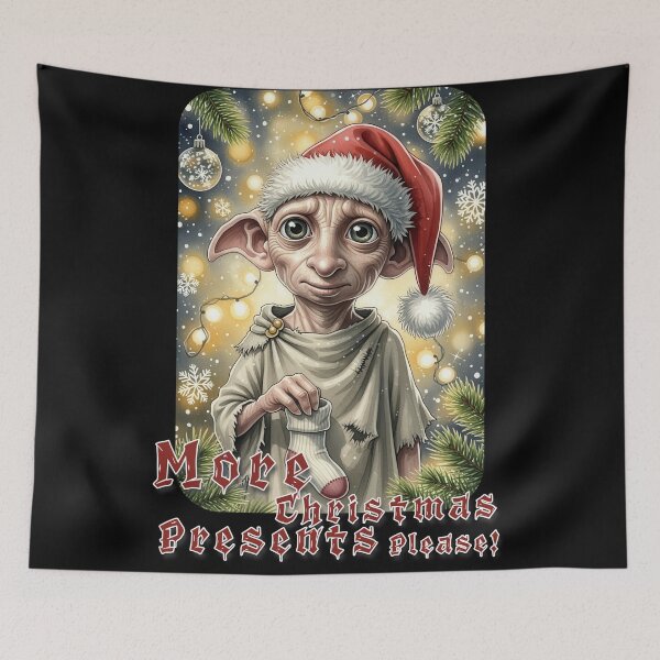 Item preview, Free elf on Christmas - More Christmas Presents Please! -HP collection designed and sold by HardDraw.