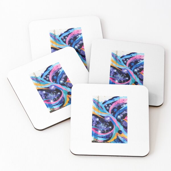 Item preview, Cosmic Dream – Watercolor Galaxy Graffiti designed and sold by levpint.