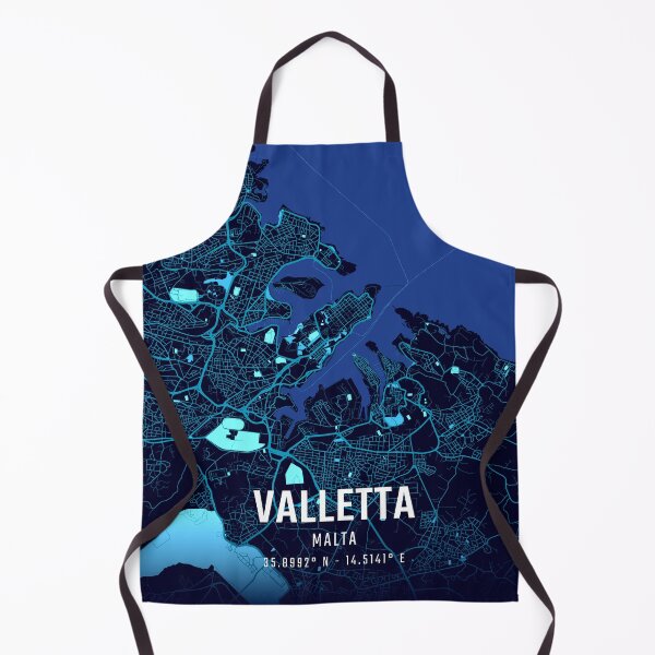 Item preview, Valletta Midnight City Map designed and sold by HomeLivingCo.