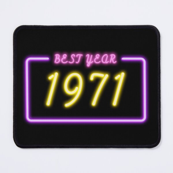 Item preview, BEST YEAR 1971 Neon Retro Design designed and sold by ArchersBoutique.