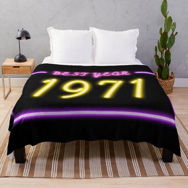 Item preview, BEST YEAR 1971 Neon Retro Design designed and sold by ArchersBoutique.