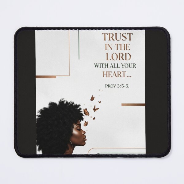 Item preview, : Proverbs 3:5–6 Afrocentric Minimalist Guidance Scripture Poster designed and sold by vineartstudio.