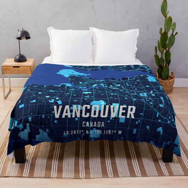 Item preview, Mapa de la ciudad de Vancouver a medianoche designed and sold by HomeLivingCo.