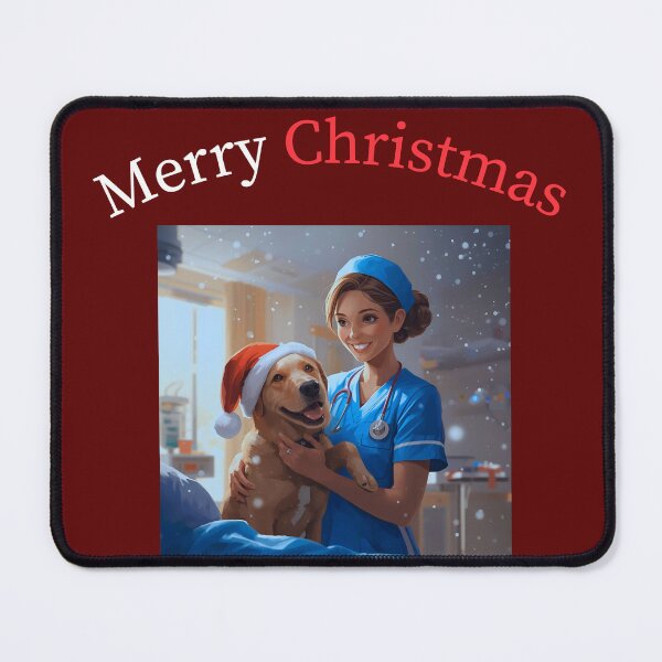 Item preview, Veterinary nurse "Merry Christmas" designed and sold by WSShop7.