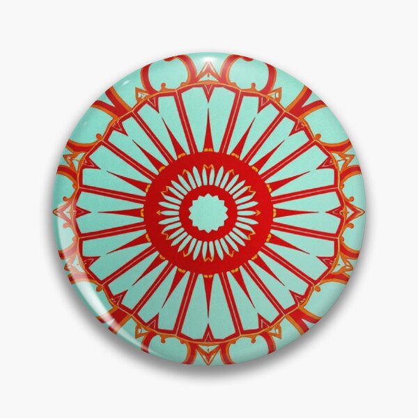 Item preview, Red and Aqua Pattern designed and sold by RivehArt.