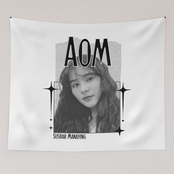 Item preview, Aom (Sushar Manaying) Thailand Actress Thai drama Entertainment Scrapbook Collage Cozy Y2K Vintage Design designed and sold by HELL0WBELLO.