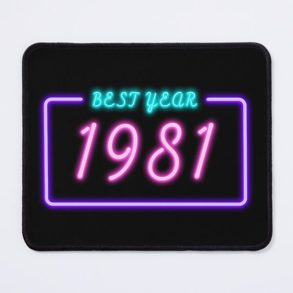 Item preview, BEST YEAR 1981 Neon Retro Design designed and sold by ArchersBoutique.