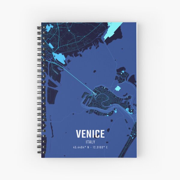 Item preview, Venice Midnight City Map designed and sold by HomeLivingCo.