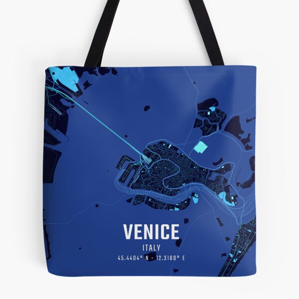 Item preview, Venice Midnight City Map designed and sold by HomeLivingCo.