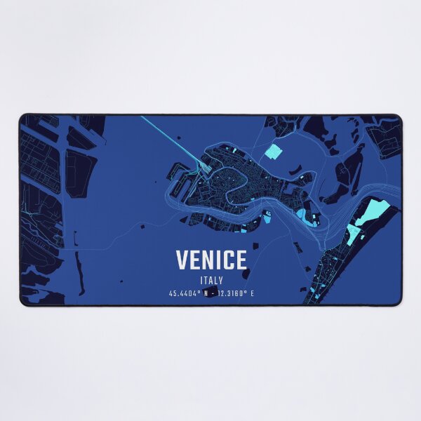 Item preview, Venice Midnight City Map designed and sold by HomeLivingCo.