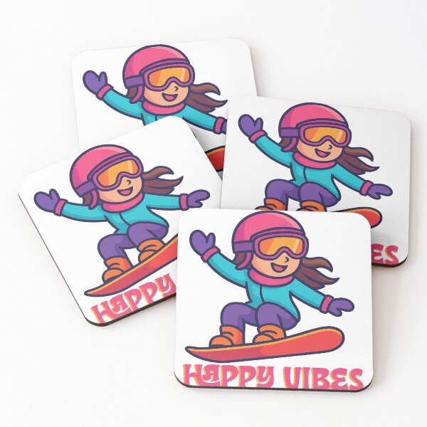 Item preview, Good Vibes, Snowboard Vibes, Enjoy Snowboarding, Happy Girl, Enjoy Snowboarding designed and sold by SASSYusa.com.