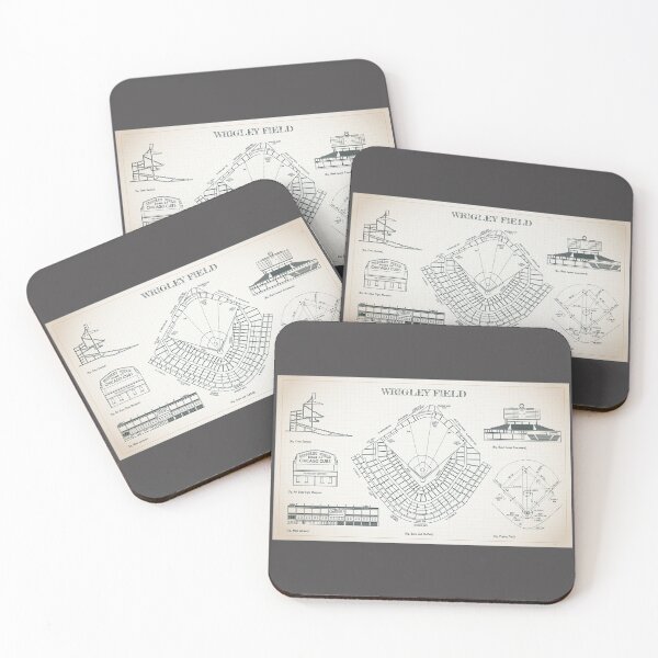 Item preview, Wrigley Field (Ivory Blueprint) designed and sold by BGALAXY.