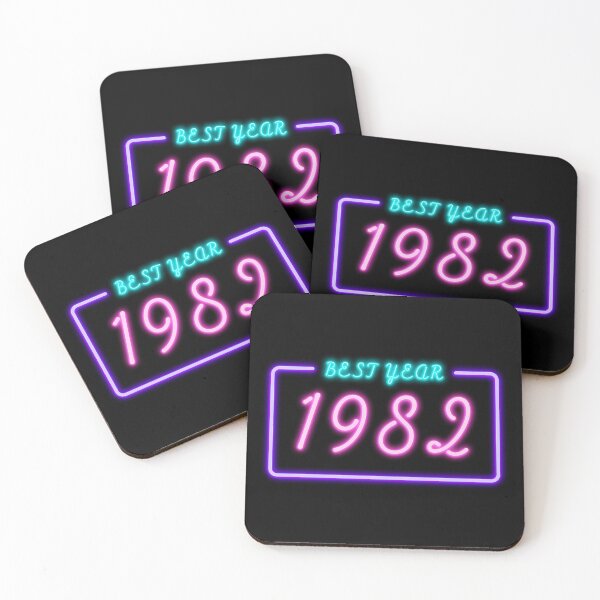 Item preview, BEST YEAR 1982 Neon Retro Design designed and sold by ArchersBoutique.