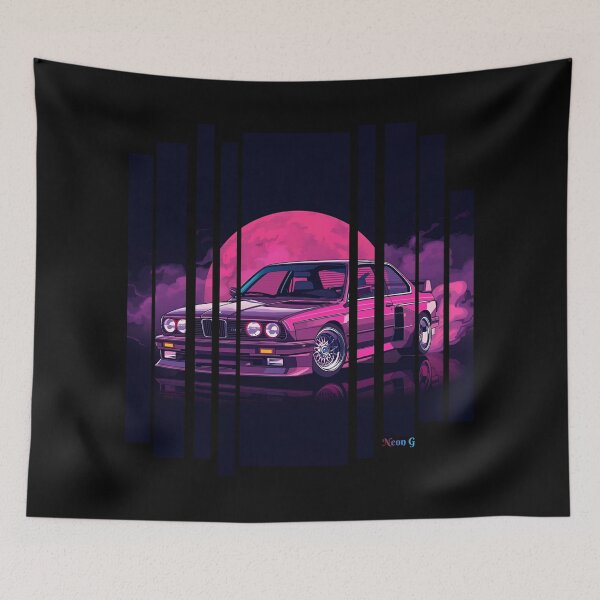 Item preview, B.W the Power of the 3 series drifting with neon smoke, retro 80s 11 designed and sold by Neon G.