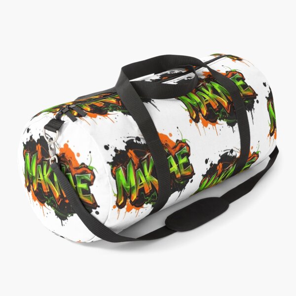 Item preview, Maknae hangul korean, streetstyle graffiti in green and orange - youngest of a group designed and sold by LiskoDesign.
