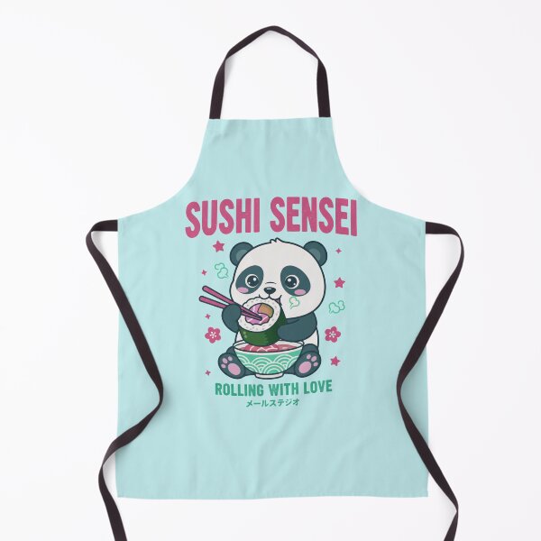 Item preview, Sushi Sensei Rolling With Love - Cute Panda Eating Maki Roll designed and sold by AwesomeBeyondLimits.
