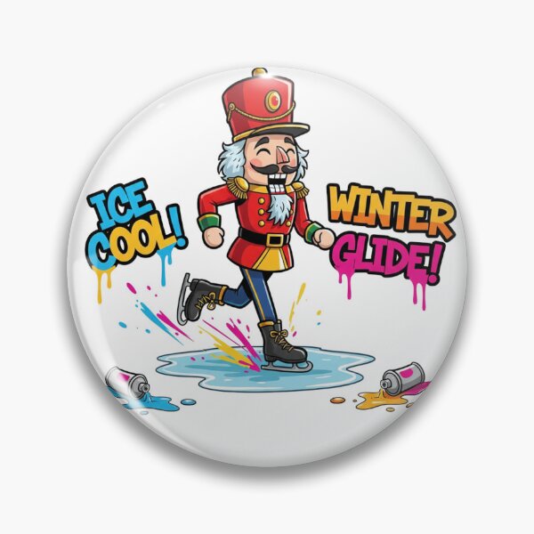 Item preview, Ice Cool Nutcracker: Winter Skating Design for the Holiday designed and sold by MiszungART.